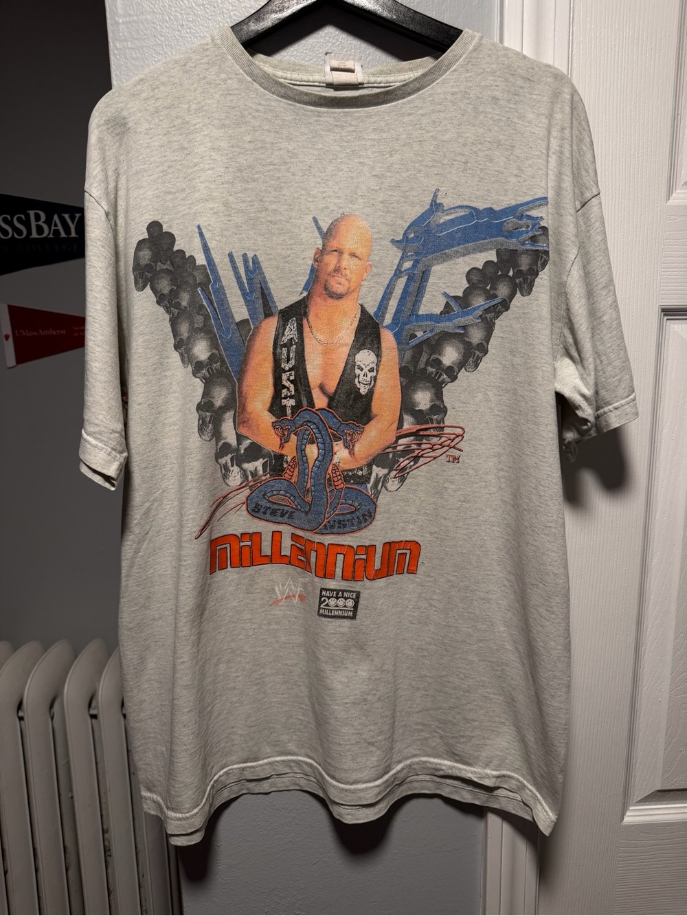 Vintage 1999 WWF Stone Cold Steve Austin Millennium Shirt Size Men’s Xl